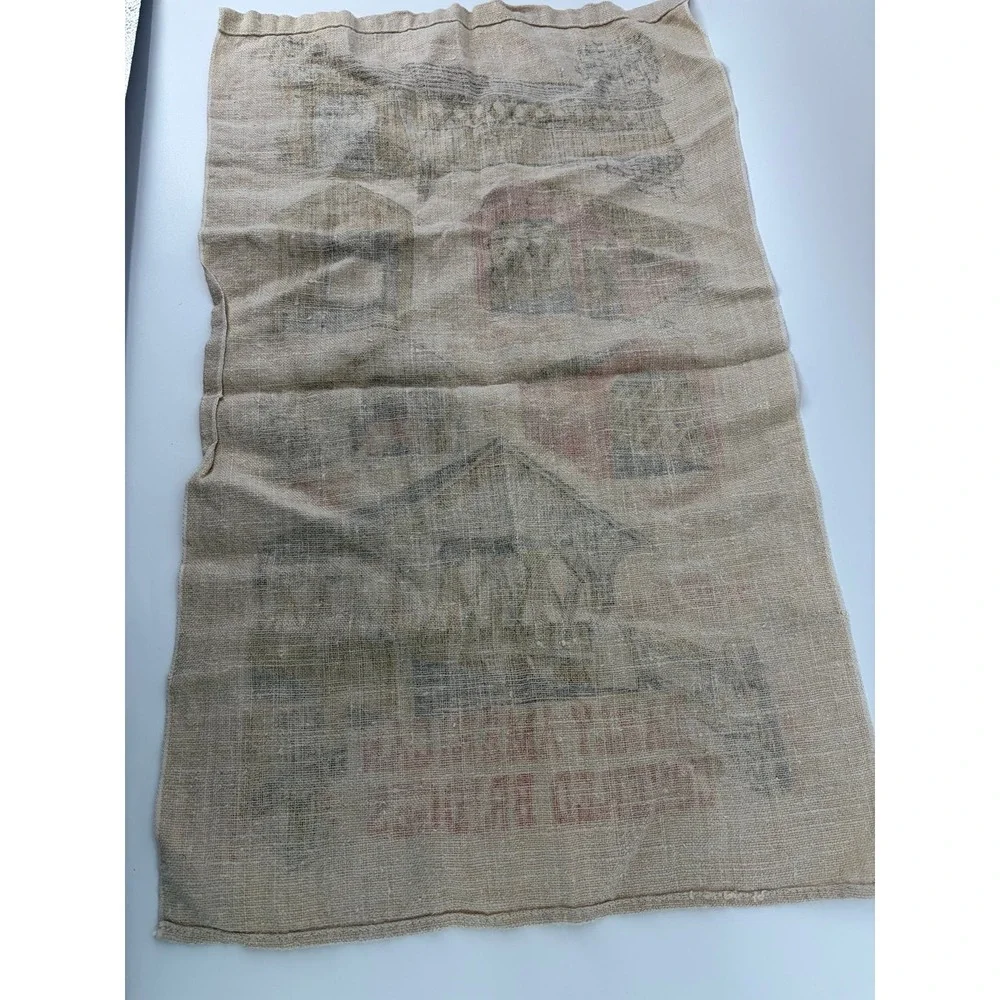 Vintage Covered Bridges Kitchen Tea Towel Linen,